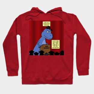 T-Rex as a Graduation Speaker Hoodie